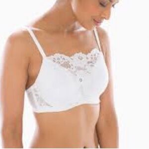 Soma White Lace Bra with Adjustable Straps underwire Size 38DD